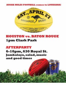 2013 BR Vs Houston Game Flyer